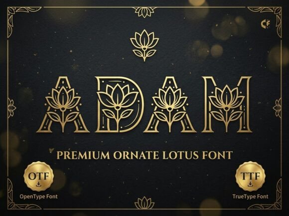 Adam: The Premium Ornate Font for Elevated Branding