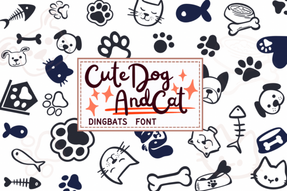 Cute Dog and Cat: The Dingbats Font for Pet-Centric Branding