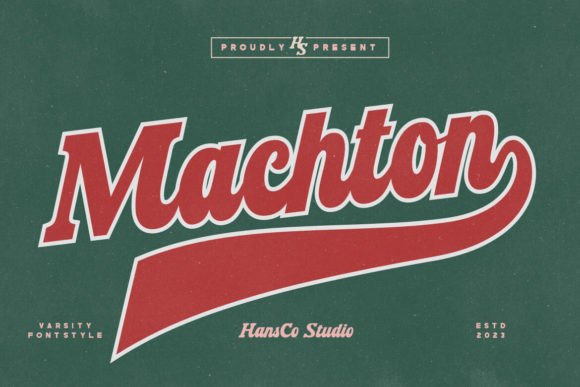 Machton: The Varsity Typeface for Bold Branding