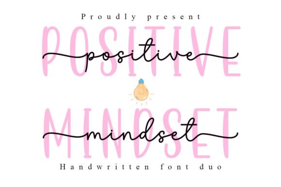 Unleash Your Creative Joy with the Positive Mindset Font Duo