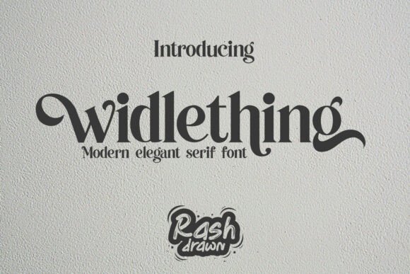 Widlething: Where Bold Serifs Meet Elegant Swashes